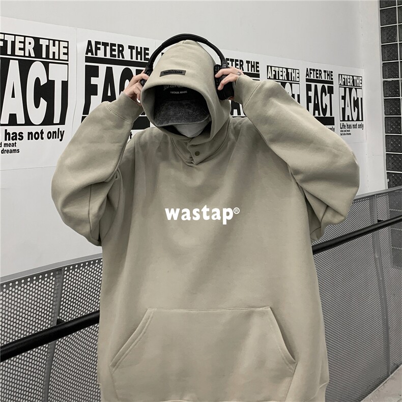 供抖音丶重磅高品棉350克排扣连帽was卫衣LW6009-特p58控78,男装卫衣,星座508（原C305）