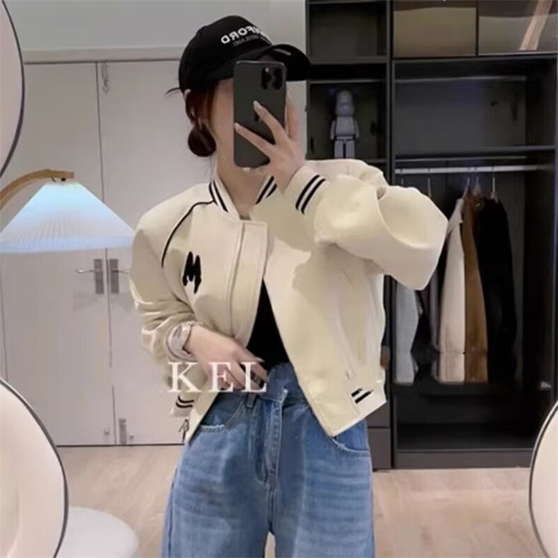 短款棒球服外套女小个子2025秋季新款高级感休闲宽松百搭夹克上衣,男装夹克,星座1210-1