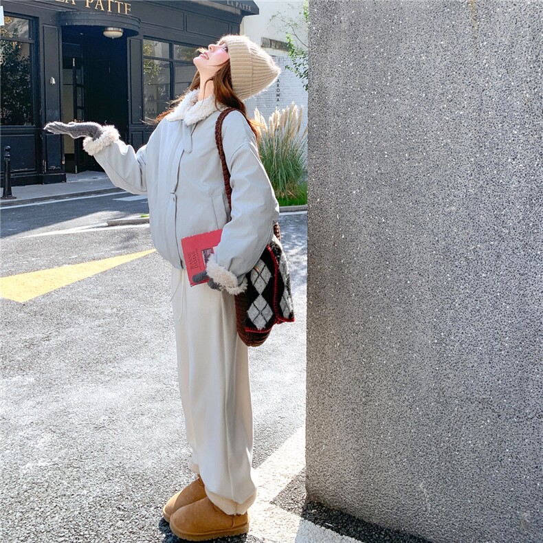 【现货】蓝色羊羔毛外套皮毛一体2C031-710-P195-K285,女装棉衣/棉服,2C031