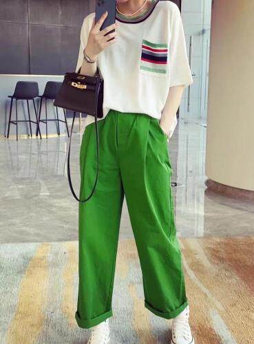 男友裤、2021火爆裤型。给生活添一份色彩。这个夏季属于你，女装，金川古韵