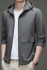 V2005钱塘2020-3春夏新款连帽男士精品休闲商务夹克P120，男装夹克，钱塘207-3