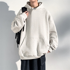 抖音得物高品质二开支持退换25秋冬全棉宽松连帽纯色卫衣HM09，男装卫衣，电商A486