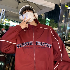 港风秋款夜景字母印花时尚百搭防水夹克A247-F345特批65控98，男装夹克，电商A247