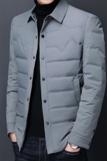 90%白鸭绒男士羽绒服衬衫冬季轻薄外套2024星座1512-1-2803-P170，男装衬衫，星座1512