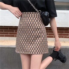 高腰a字半身裙夏款包臀短裙女2021新款时尚裙子，女装半身裙，潮品会