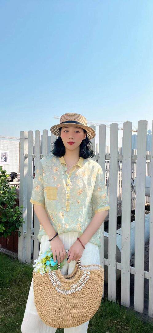 纯苎连衣裙小衫裤子裙子衬衣 时尚风 风淑女风休闲风，女装连衣裙，川哲