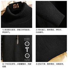 GM45114-P45加绒款-P65高领毛衣男士大码内搭毛线衣男针织衫男，男装针织衫/毛衣，电商A040A