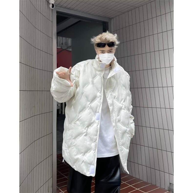 美式高街pu皮棉服男冬季痞帅宽松面包服外套M9004-P90,男装棉衣,星座1109-3