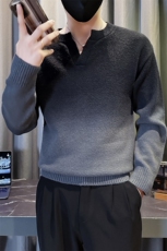 B216MY5157P652025秋冬装男士渐变色V领毛衣针织衫，男装针织衫/毛衣，电商B216（原B302）