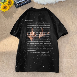 量大优供抖音视频 支持得物配合二开美式满天星亮片短袖T恤MTX153图片