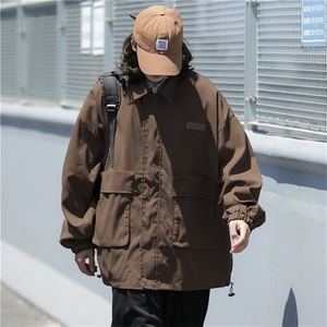 cityboy 美式咔叽男秋季外套潮牌街头冲锋衣复古夹克Y6553P55图片