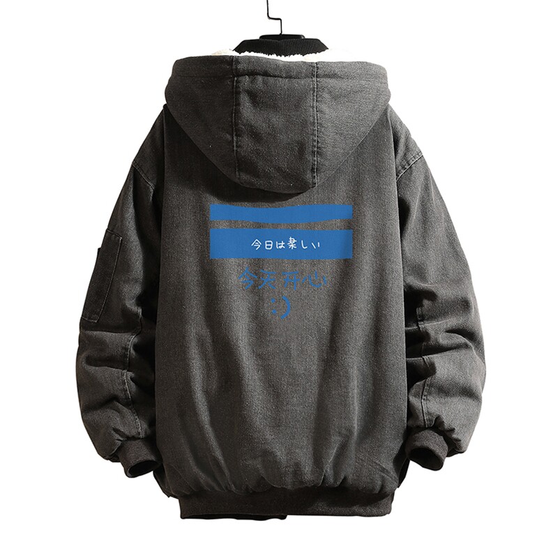 NM53033-P140牛仔外套男大码加厚加绒衣男羊羔毛服男,男装棉衣,电商A040A