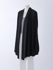 精纺羊毛浴袍款开衫，女装针织衫/毛衣，优麦羊绒（原洪叶羊绒）