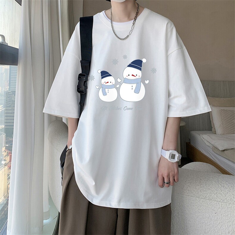 230g重磅纯棉短袖t恤男大码半袖半截袖 DX17439-P20图片