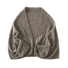 羊毛针织披肩围巾两用镂空薄款宽松百搭开衫秋冬，披肩，臻歆羊绒