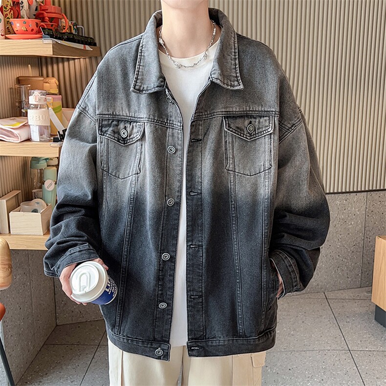 嗨派牛仔-新款牛仔夹克男百搭潮流外套宽松休闲上衣外套中高品质,男装工装外套,星座910