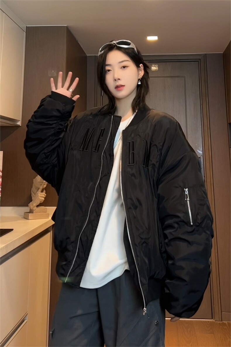 飞行夹克棉服男冬季欧美短款棒球服棉衣外套XZ514-2-MY010-P118,男装夹克,星座514-2(原B239)