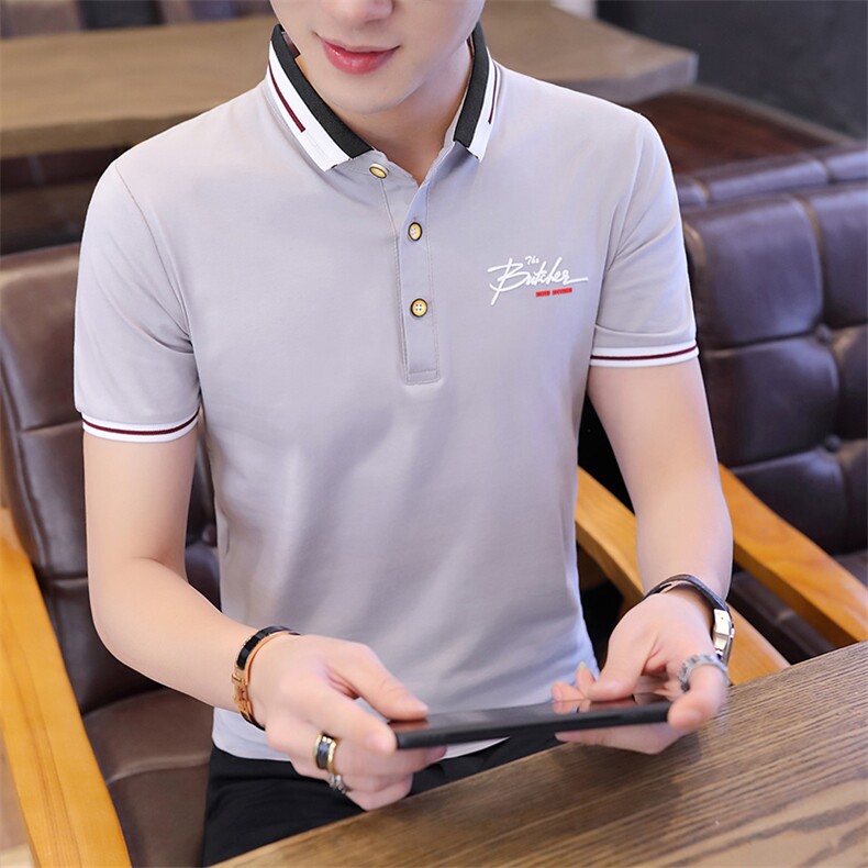 95棉高品质款短袖翻领POLO衫男休闲短袖T恤上衣DSA158T062,男装Polo衫,星座310B-3