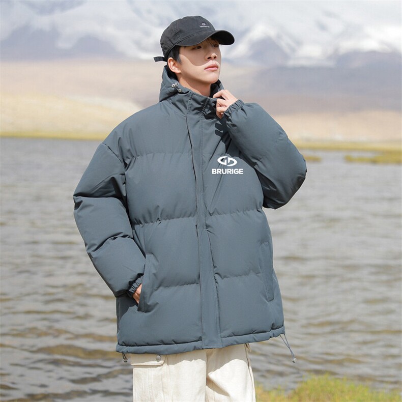 现货抖音得物可供视频三防加厚羽绒连帽棉衣外套面包棉服85538,男装棉衣,电商A486