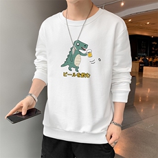 秋冬新款现货男士宽松卫衣潮牌青少年小怪兽印花情侣上衣F019-P15，男装卫衣，星座1816-2（原1210–2）