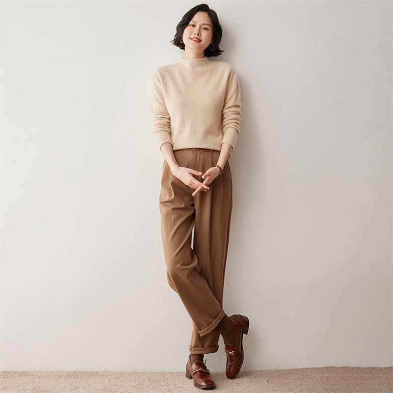 【断码羊绒】新款羊绒衫秋冬圆领针织打底衫修身内搭羊毛衫女毛衣,女装羊毛衫,蒂暖羊绒
