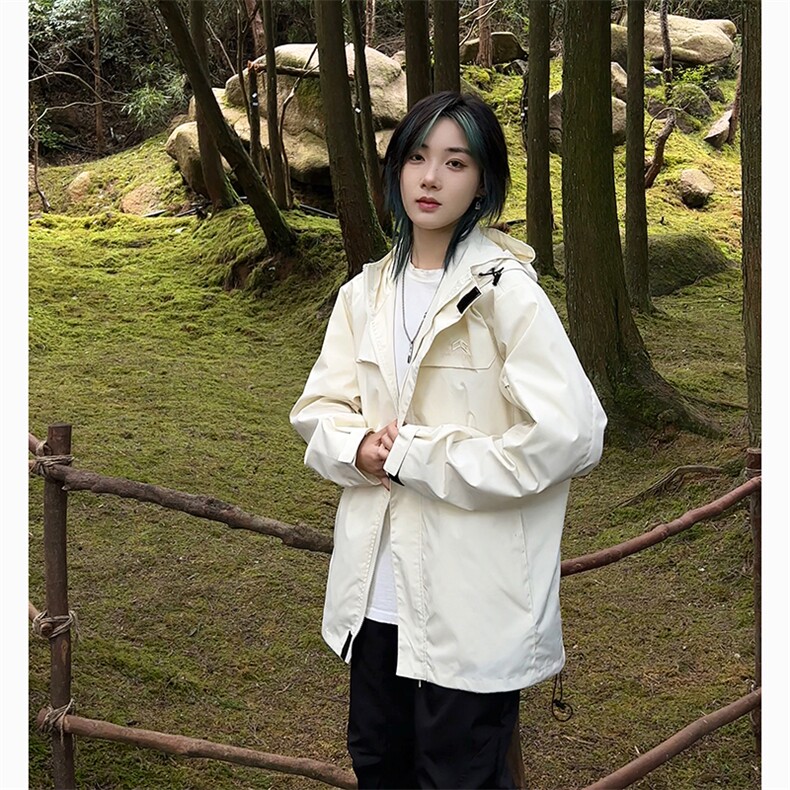 港风大码美式户外山系连帽冲锋衣夹克男女XZ213-JK9901-P75控108,男装夹克,星座213
