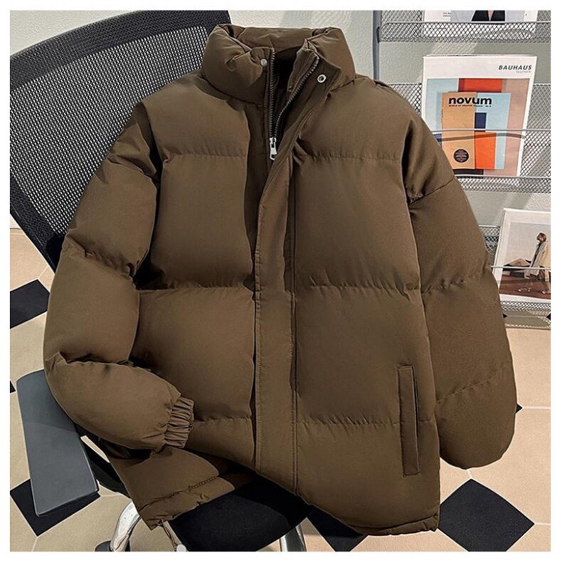 简约男秋冬季加厚防寒棉服外套宽松休闲棉衣气质上衣,男装棉衣,星座1013-1