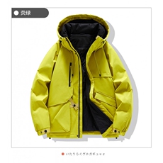 现货5W件冬季三防美式boxy解构连帽雪山冲锋衣棉衣男女棉服厚外套，男装夹克，电商A443
