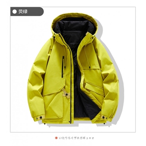 现货5W件冬季三防美式boxy解构连帽雪山冲锋衣棉衣男女棉服厚外套图片