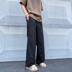 复古夏季薄款工装裤男宽松速干户外冲锋裤设计感休闲裤潮8501P45，男装休闲裤，星座410-2