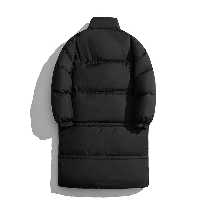 1白底美式复古潮牌中长款羽绒服大码过膝羽绒服男77930P258控378,男装羽绒服,星座226-2
