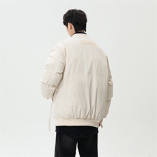 秋冬新款港风日系复古立保暖棉服棒球服男XZ213-MF02-P128控148，男装棉衣，星座213