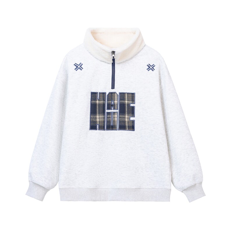 2024冬季新款旋律风车大码绣花加绒卫衣M-5XHW24953-P60,男装卫衣,电商A022