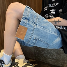 特批P35无差价夏季(你裤子穿反了)口袋倒装贴标牛仔短裤男ND8000，男装牛仔裤，电商A001-1