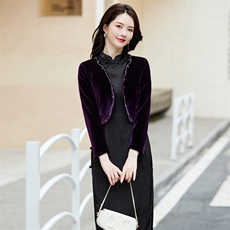 2025新款披肩配旗袍女百搭短外套西装上衣，女装短外套，婵米儿