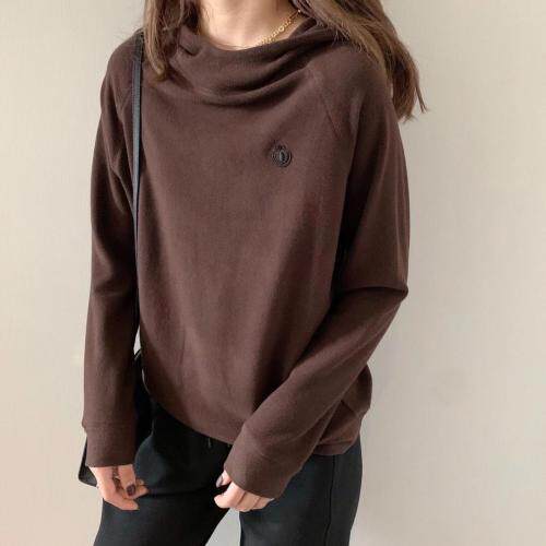 时尚宽松笑脸帽衫，女装，简单小珍