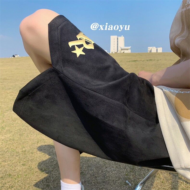 XZ616夏季新款麂皮绒发泡R星休闲短裤五分裤TY817P45控55,男装休闲裤,星座512A（原616）
