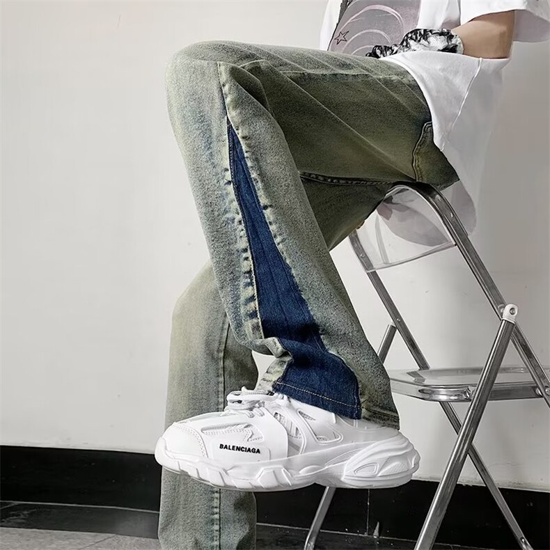 日常日系新款中腰文艺长裤男牛仔裤C931P45,男装牛仔裤,星座1116-2