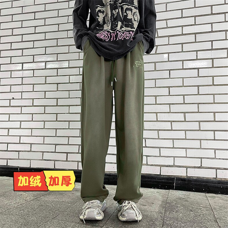 DBK19-加绒P53新款直筒百搭休闲男士直筒宽松裤,男装休闲裤,星座603-2