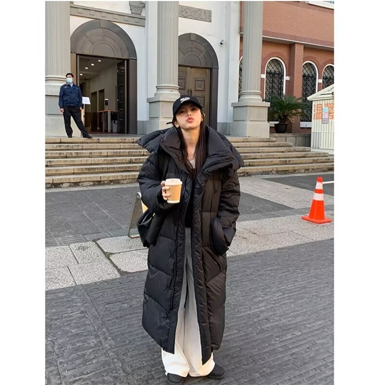 过膝长款超大被子棉服学生外套2025冬装新款女连帽加厚，男装棉衣，星座1210-1