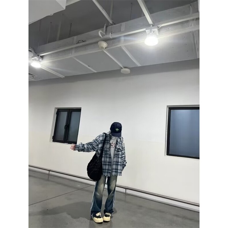 网络图现货！cleanfit格子衬衫高级设计感小众情侣衬衣RG53-P55,男装衬衫,星座1005-6