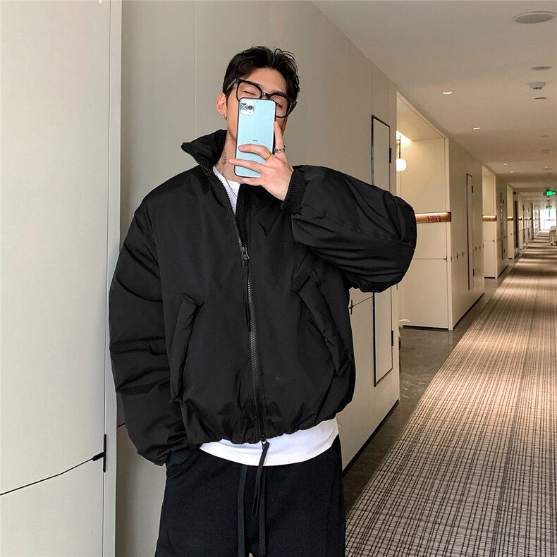 潮牌美式解构立领棒球服棉衣男秋冬中性风保暖棉服A3723特p68,男装棉衣,四季星座1118-1