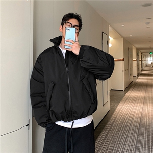 潮牌美式解构立领棒球服棉衣男秋冬中性风保暖棉服A3723特p68图片