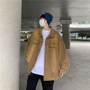 痞子帅气牛仔外套男韩版潮流2023秋冬季新款ins宽松夹克W3709-P60图片