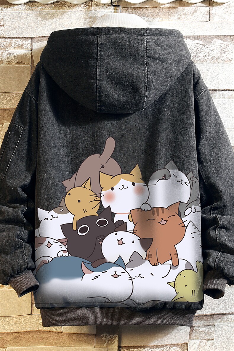 NM53162-P140牛仔外套男大码加厚加绒棉衣男羊羔毛棉服男砖墙,男装棉衣,电商A040A