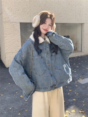 2025冬装新款时尚牛仔羽绒服外套7330-P285-K408，女装羽绒服，浙宝152