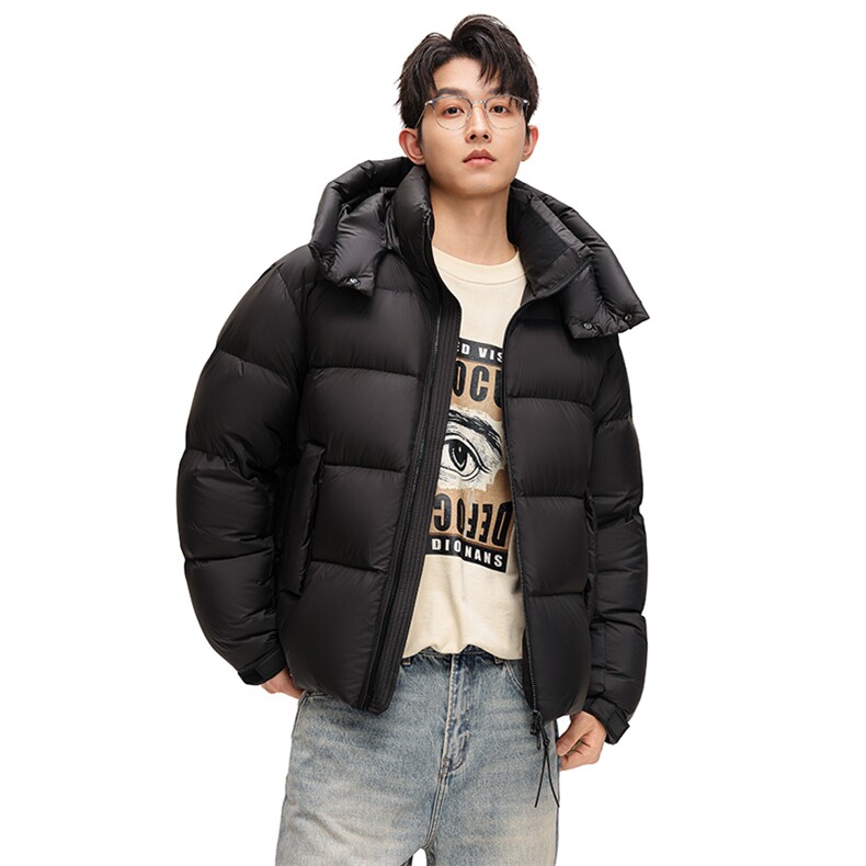 （90%绒子含量）羽绒服男冬季新款港风宽松连帽外套YR718-P358，男装羽绒服，星座214-3