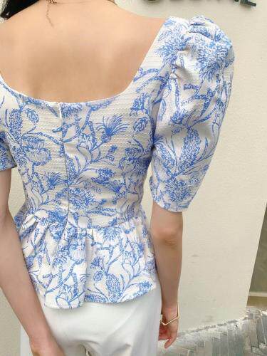 夏季新款花上衣，女装，DS-1