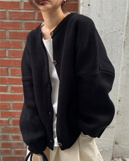 2025年秋季长袖单件套头通勤黑色加厚芝麻点时尚百搭通勤休闲开衫，女装羊毛衫，佳弈羊绒