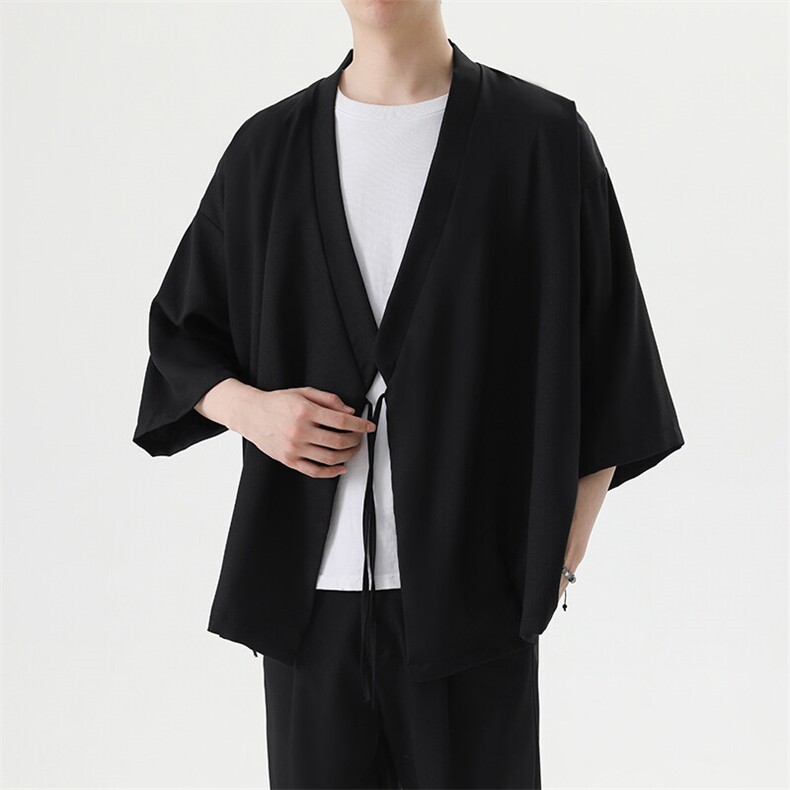 风夏季披风男女情侣宽松日系冰丝防晒服风衣xz815-001p25图片